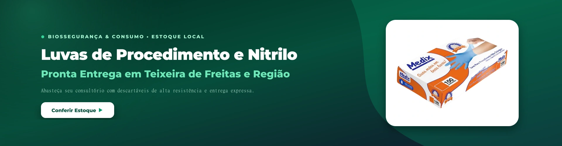 Descartáveis & Biossegurança - Luvas Medix com Pronta Entrega Local